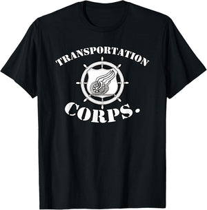 Army Transportation Corp Insignia Badge T-Shirt - T-Shirt | Black