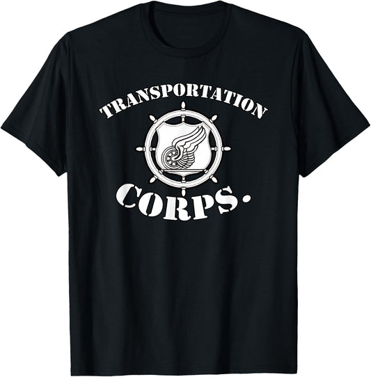 Army Transportation Corp Insignia Badge T-Shirt - T-Shirt | Black