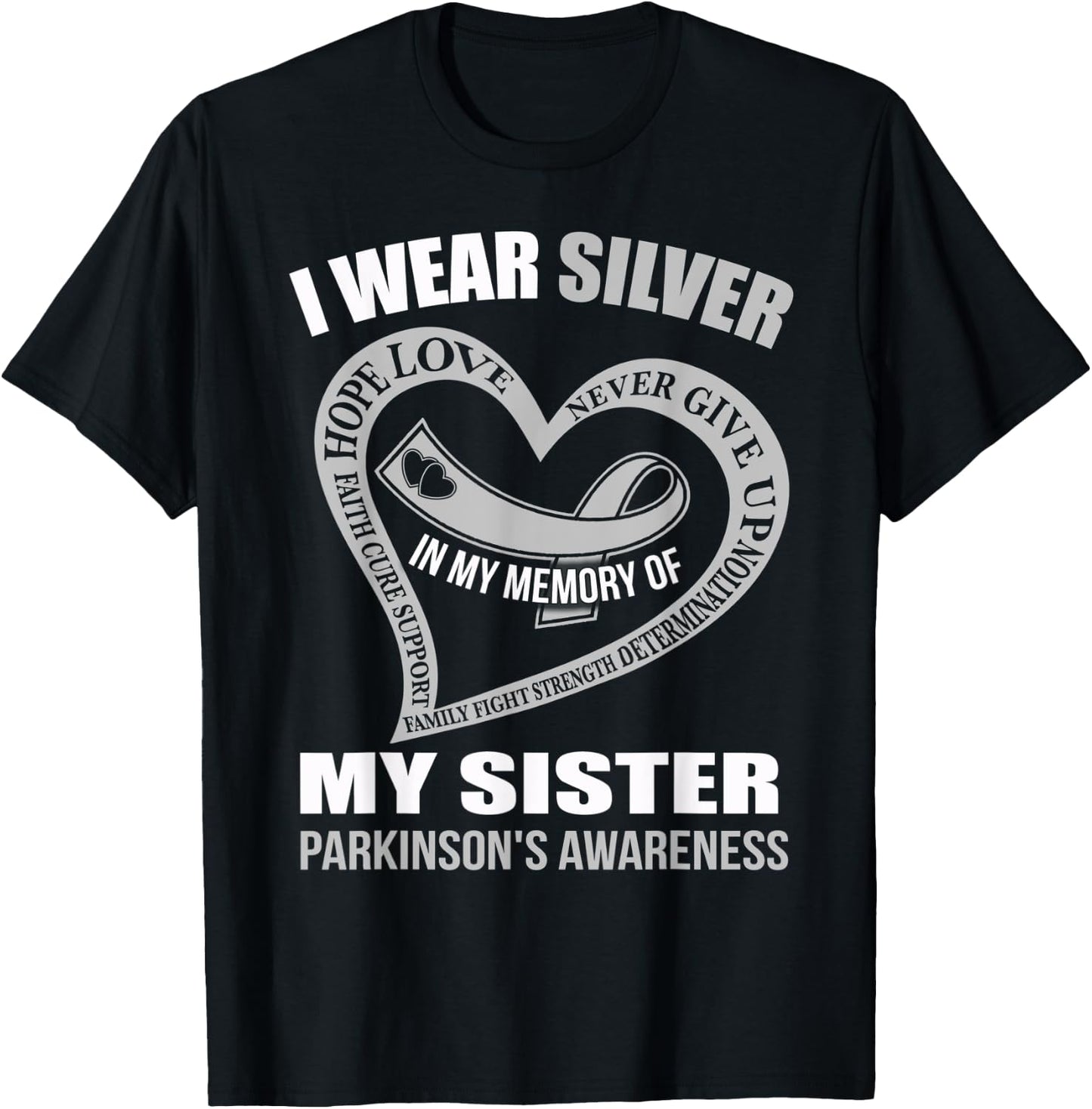 In my memory of my sister PARKINSON'S AWARENESS T-Shirt - T-Shirt | Black