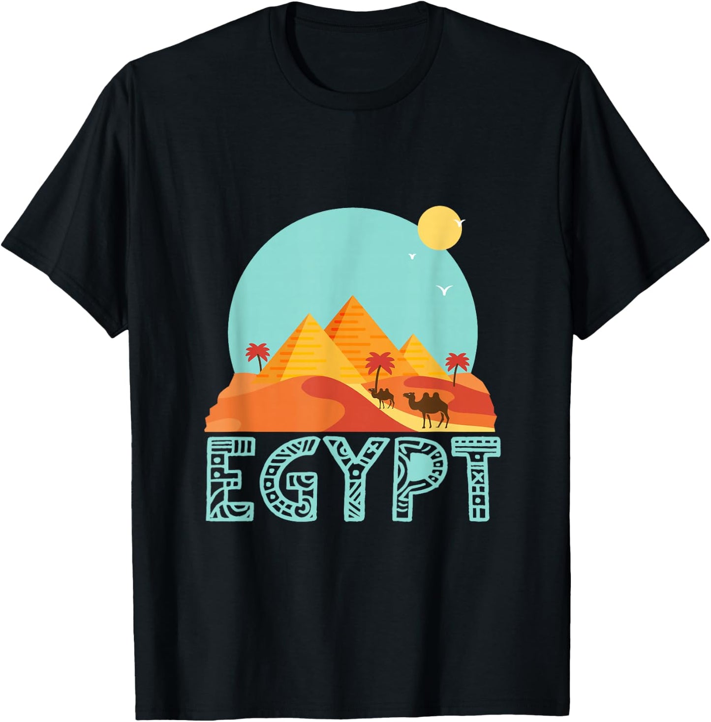 Sunset Egypt T-Shirt - T-Shirt | Black