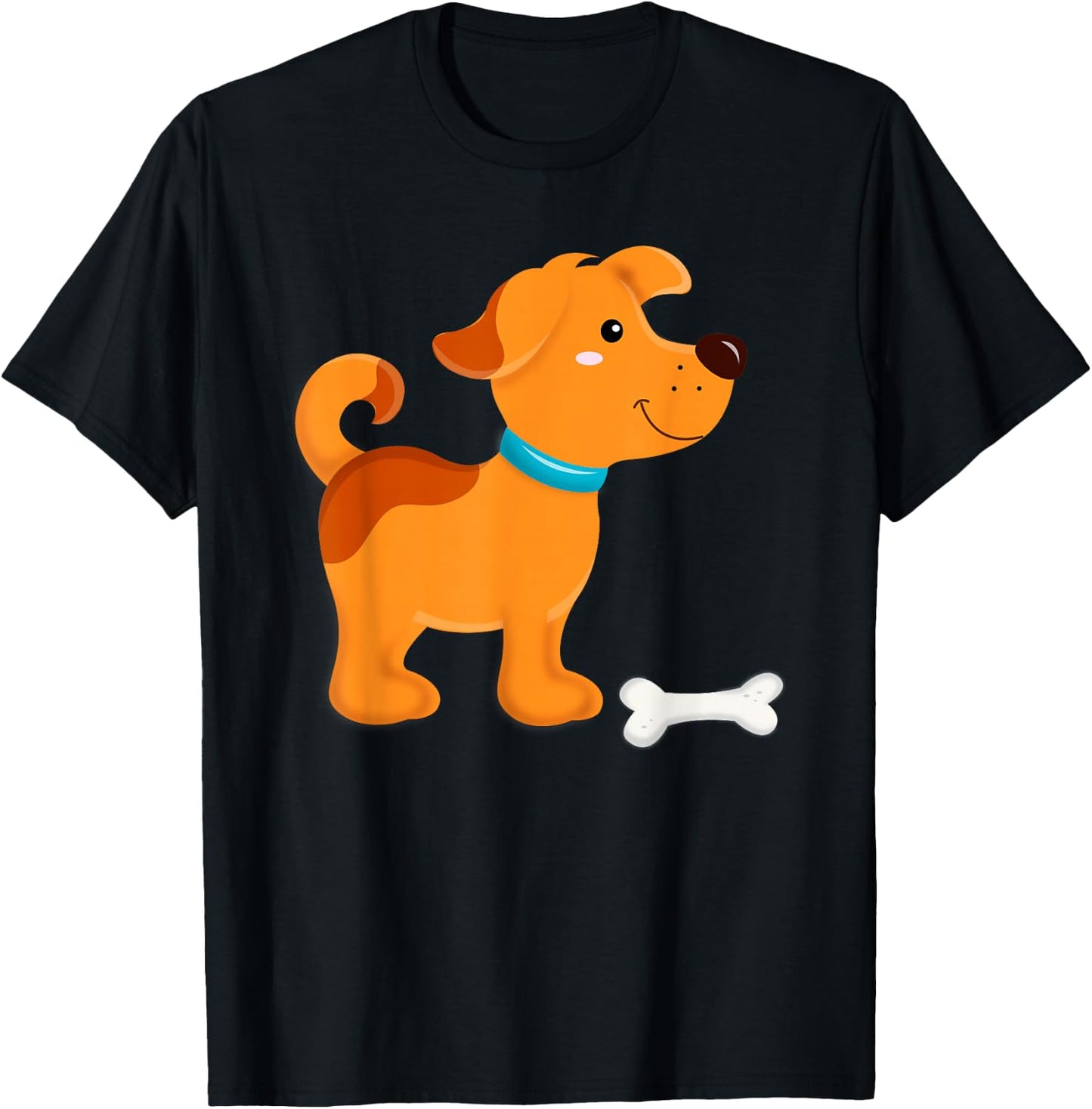 Puppy Boys Girls Dog Baby Children T-Shirt - T-Shirt | Black