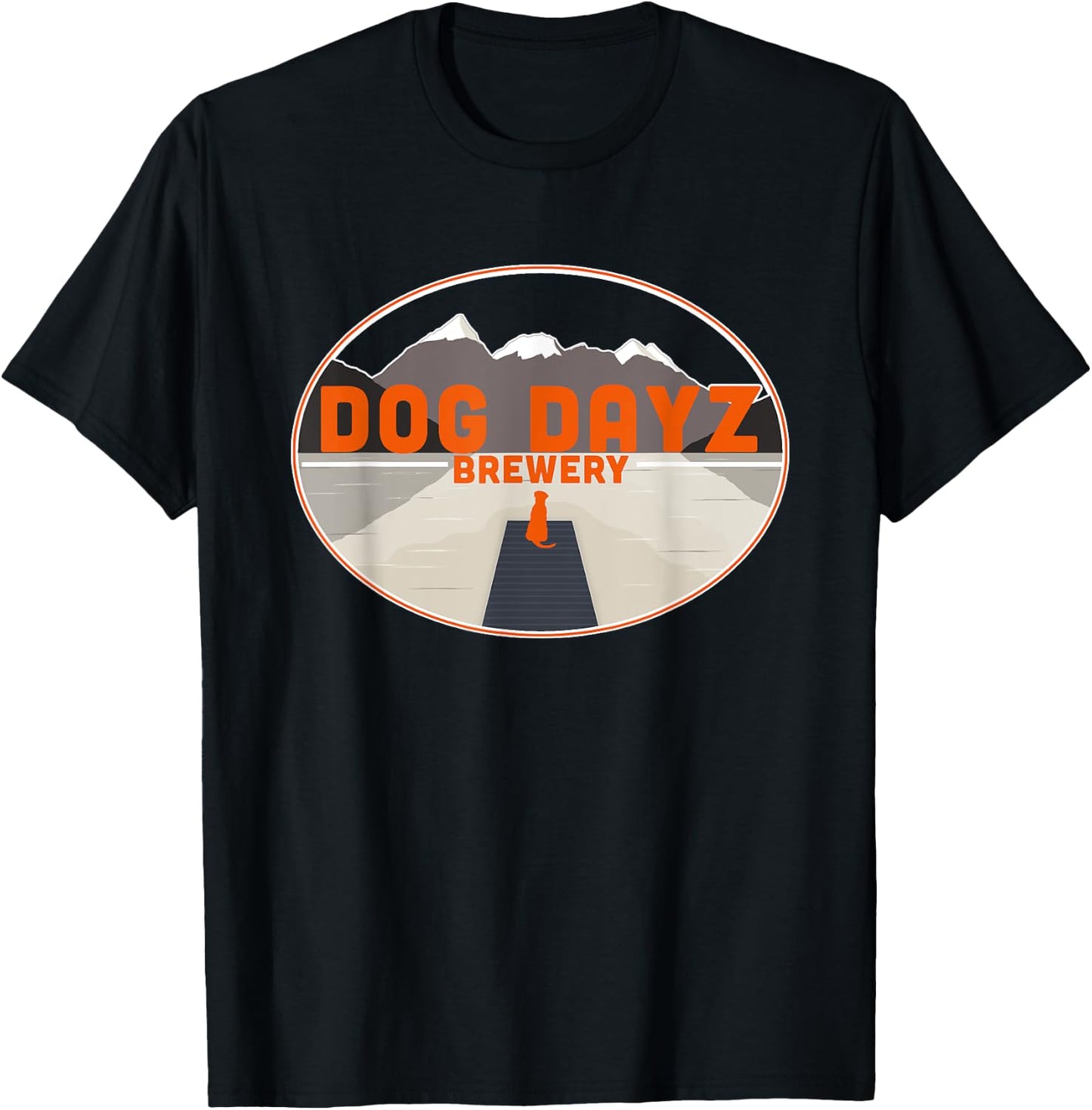 Logo Dog Dayz Brewery T-Shirt - T-Shirt | Black