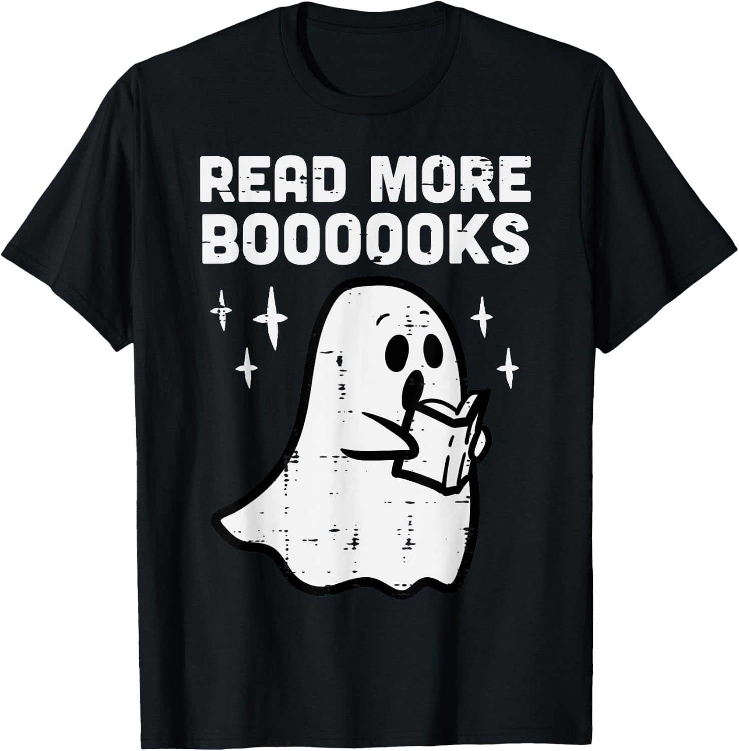Halloween Ghost Read More Books Funny Costume Men Women Kids T-Shirt - T-Shirt | Black