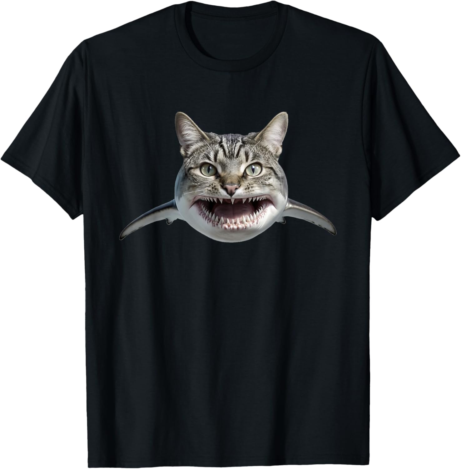 Catshark, silly cat shark face, funny sea monster Women Kids T-Shirt - T-Shirt | Black