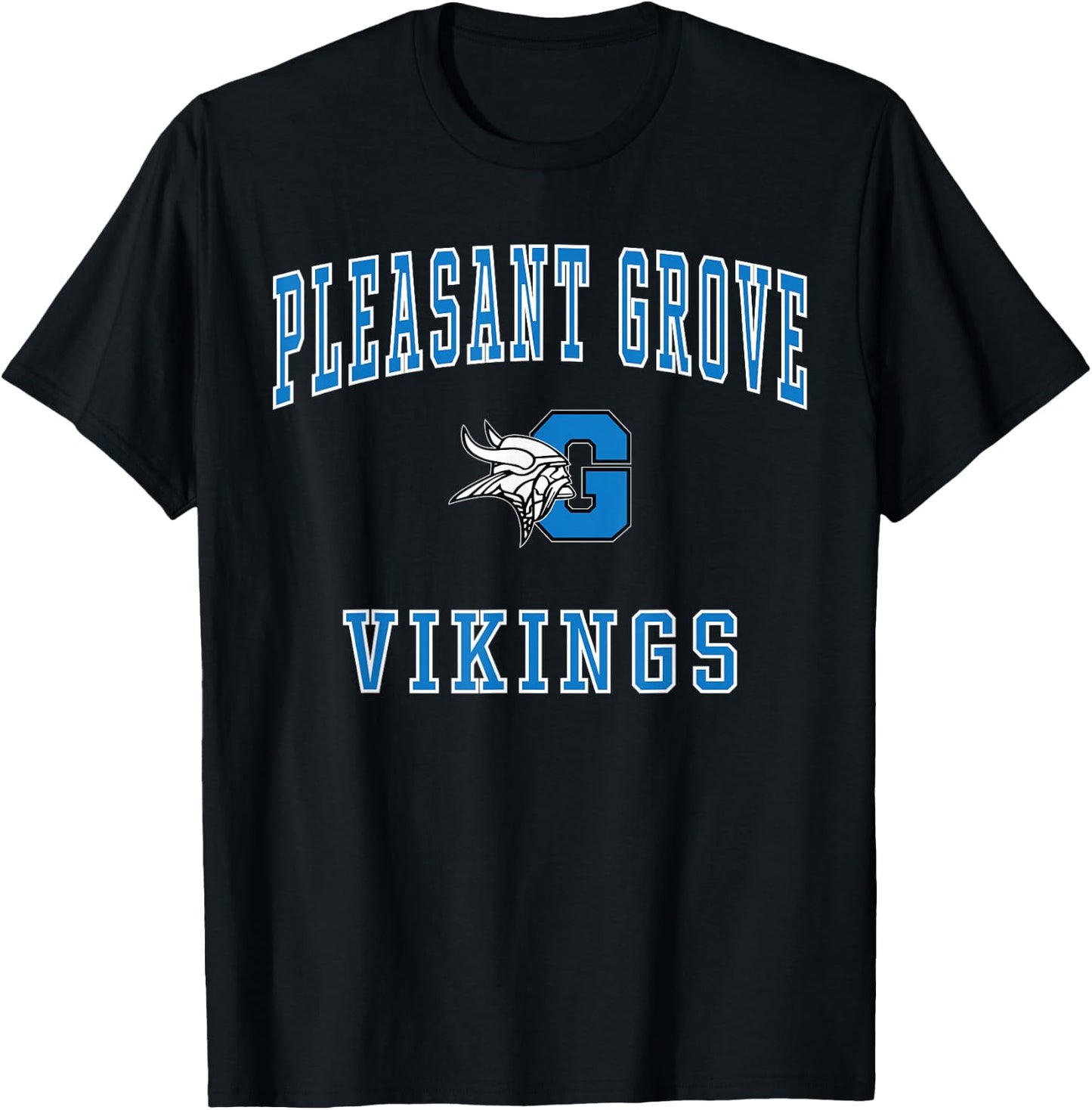 Pleasant Grove High School Vikings T-Shirt - T-Shirt | Black