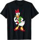 Disney Daisy Duck Red and Green Holiday T-Shirt - T-Shirt | Black