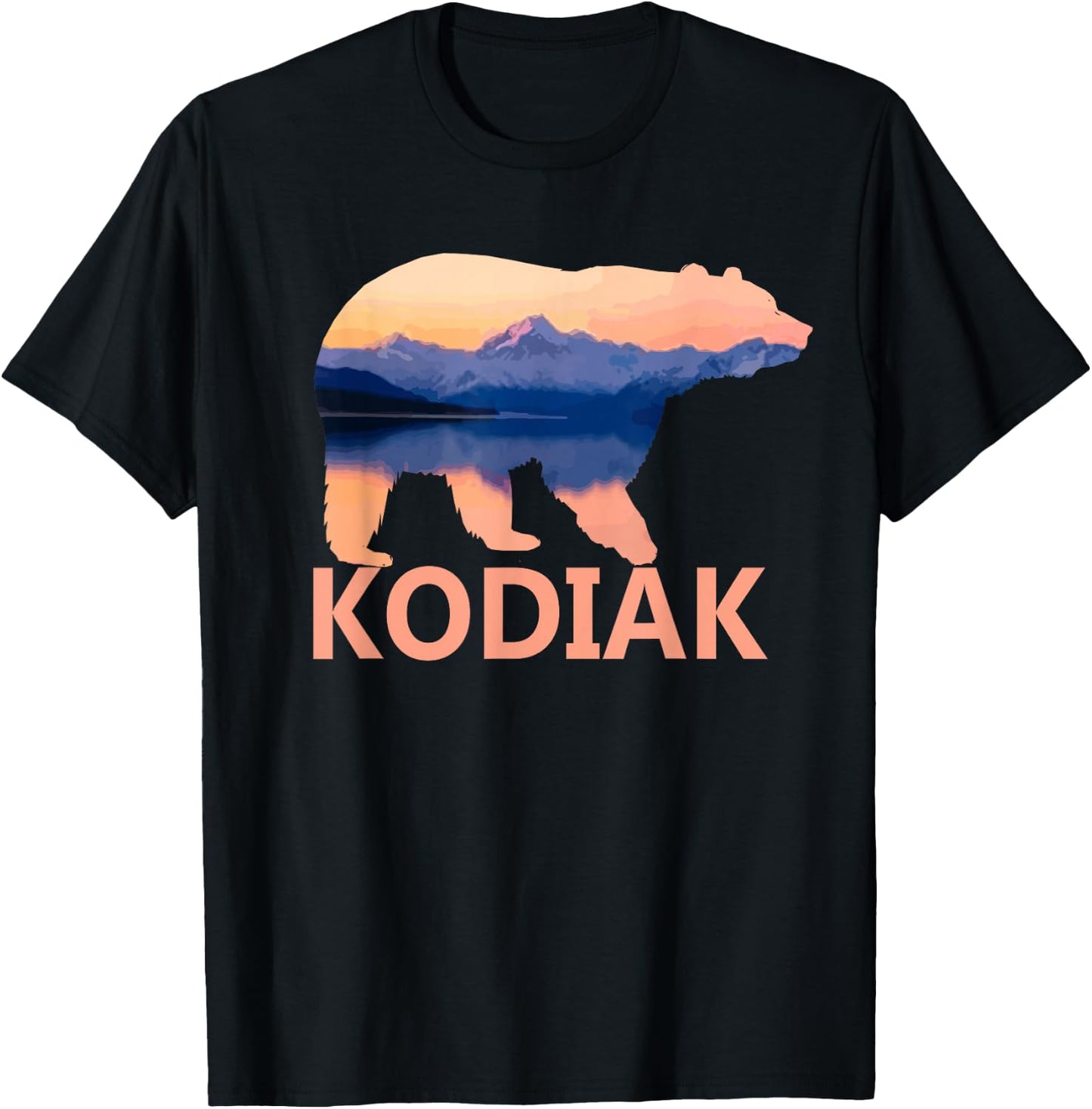 Kodiak Alaska Bear Nature Camping Outdoor Souvenir Gift T-Shirt - T-Shirt | Black