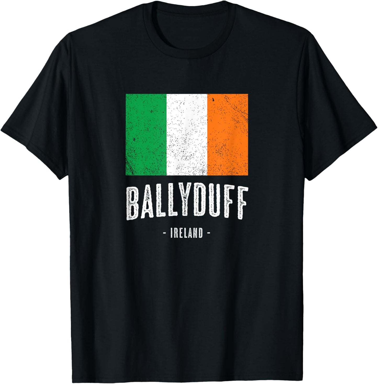 City of BALLYDUFF Ireland | Men Women Kid - Irish Flag Merch T-Shirt - T-Shirt | Black