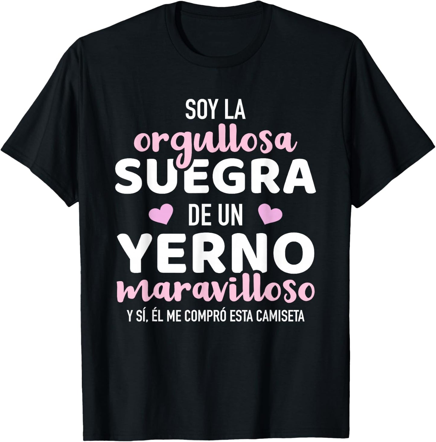 Orgullosa suegra de un yerno maravilloso T-Shirt - T-Shirt | Black