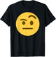 Face with Raised Eyebrow T-Shirt - T-Shirt | Black