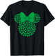 Disney Minnie Mouse Green 4-Leaf Clovers St. Patrick's Day T-Shirt - T-Shirt | Black
