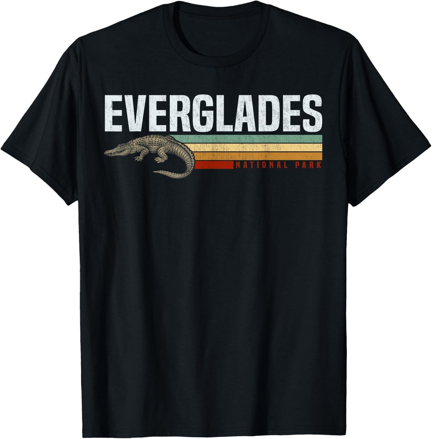 Everglades National Park Shirt, US Nationalpark Florida T-Shirt - T-Shirt | Black