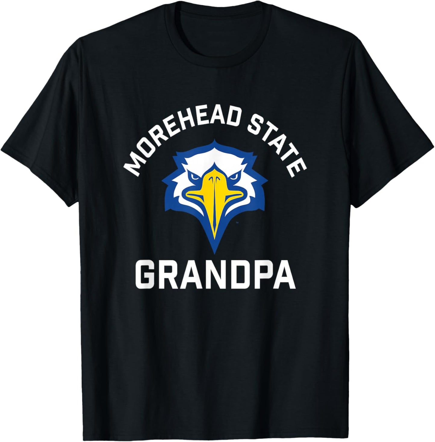 Morehead State University Eagles Arched Grandpa T-Shirt - T-Shirt | Black
