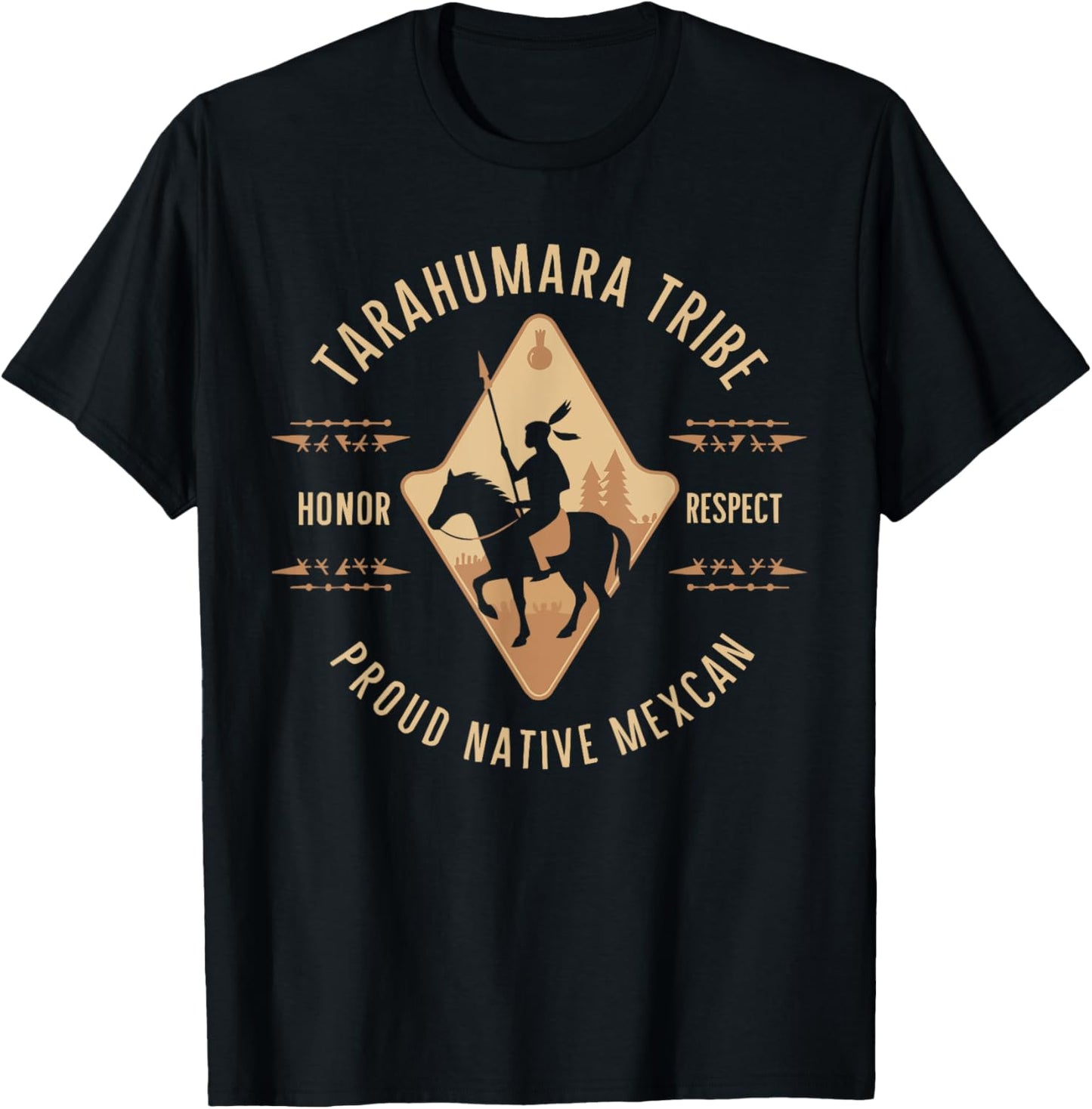 Indigenous People Mexico Native American Tarahumara Tribe T-Shirt - T-Shirt | Black