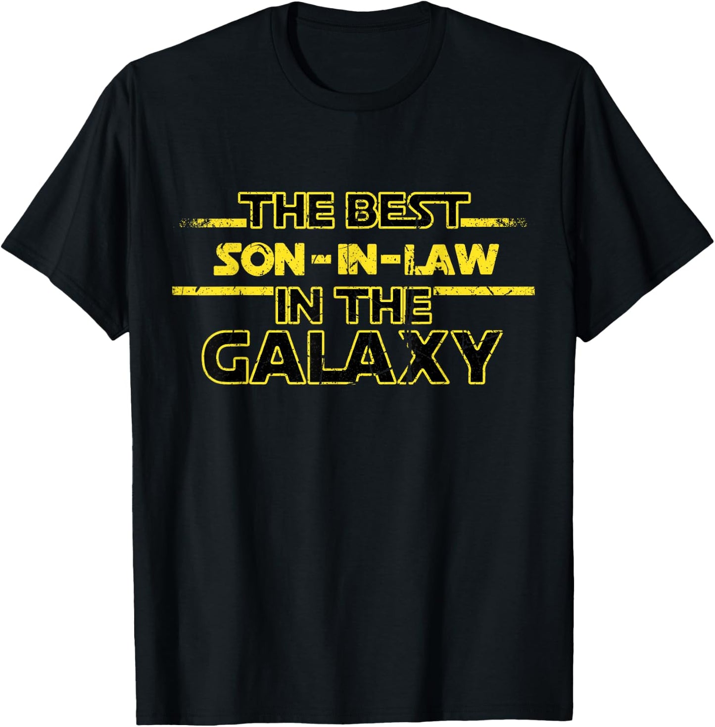 Best Son in Law in Galaxy Wedding Gift Son in Law T-Shirt - T-Shirt | Black