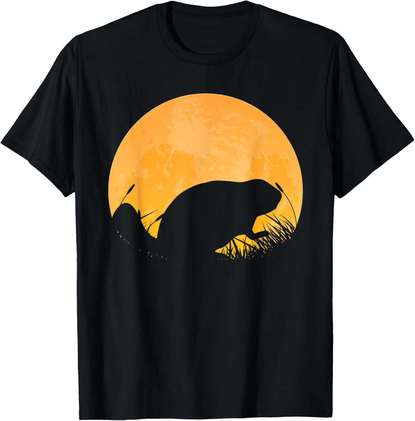 Beaver Easy Halloween Outfit Rodent Kit Moon Costume Gift T-Shirt - T-Shirt | Black