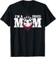 I'm a Proud Soccer Baseball Mom - Combined Sports T-Shirt - T-Shirt | Black