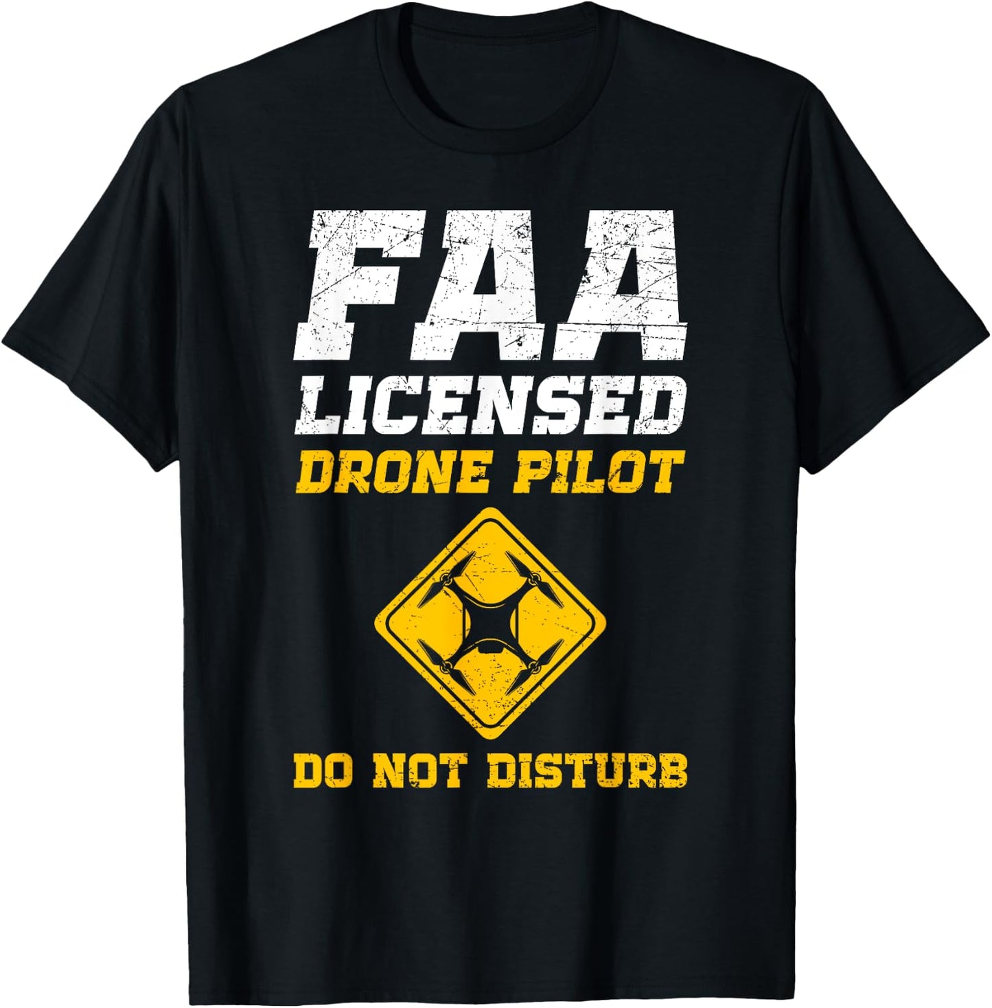 FAA Licensed Drone Pilot T-Shirt - T-Shirt | Black