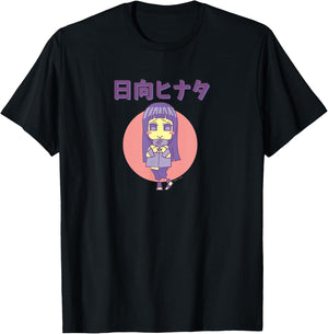 Naruto Shippuden Chibi Hinata Anime T-Shirt - T-Shirt | Black
