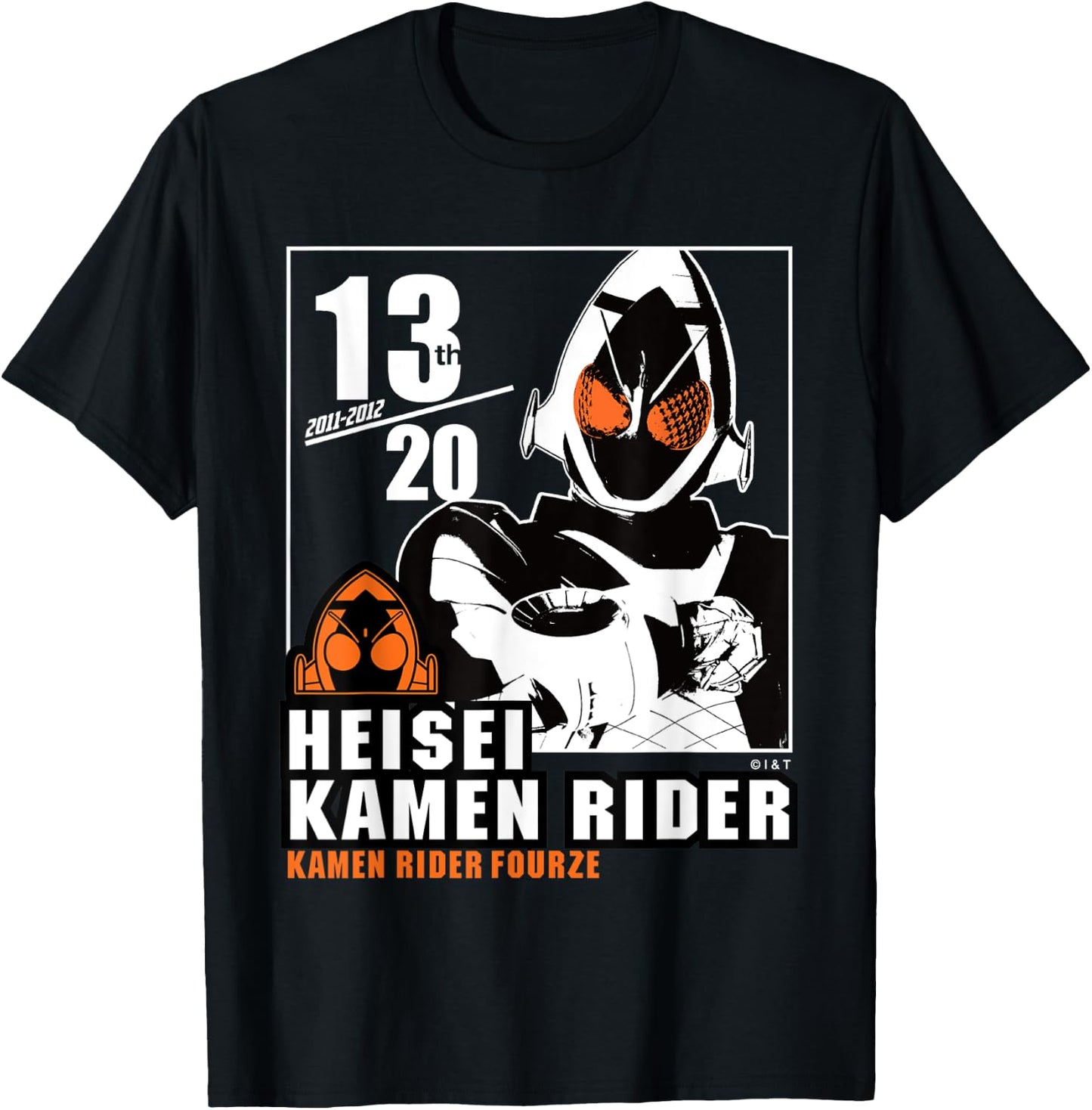Kamen Rider Fourze Heisei Rider Anniversary T-Shirt - T-Shirt | Black