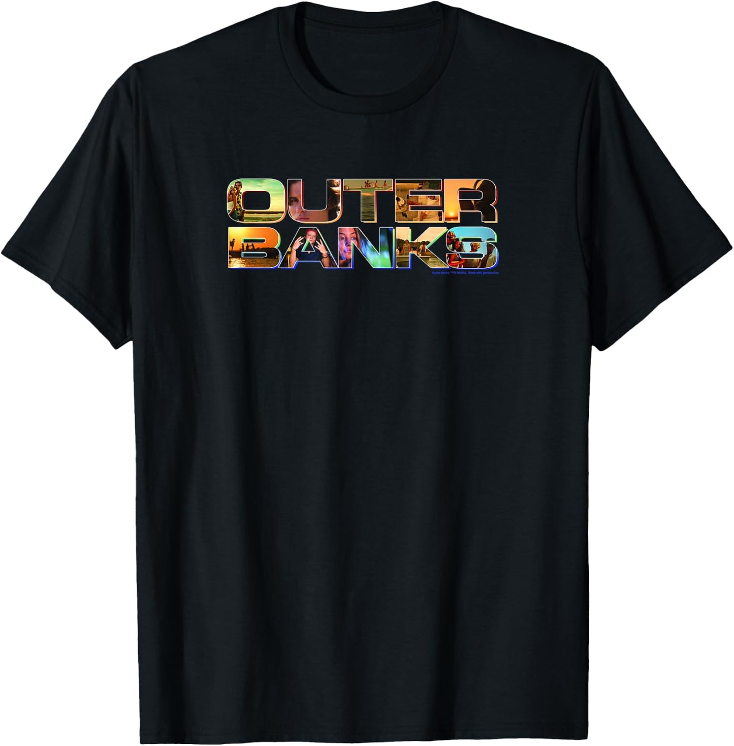 Outer Banks Photo Logo Fill T-Shirt - T-Shirt | Black