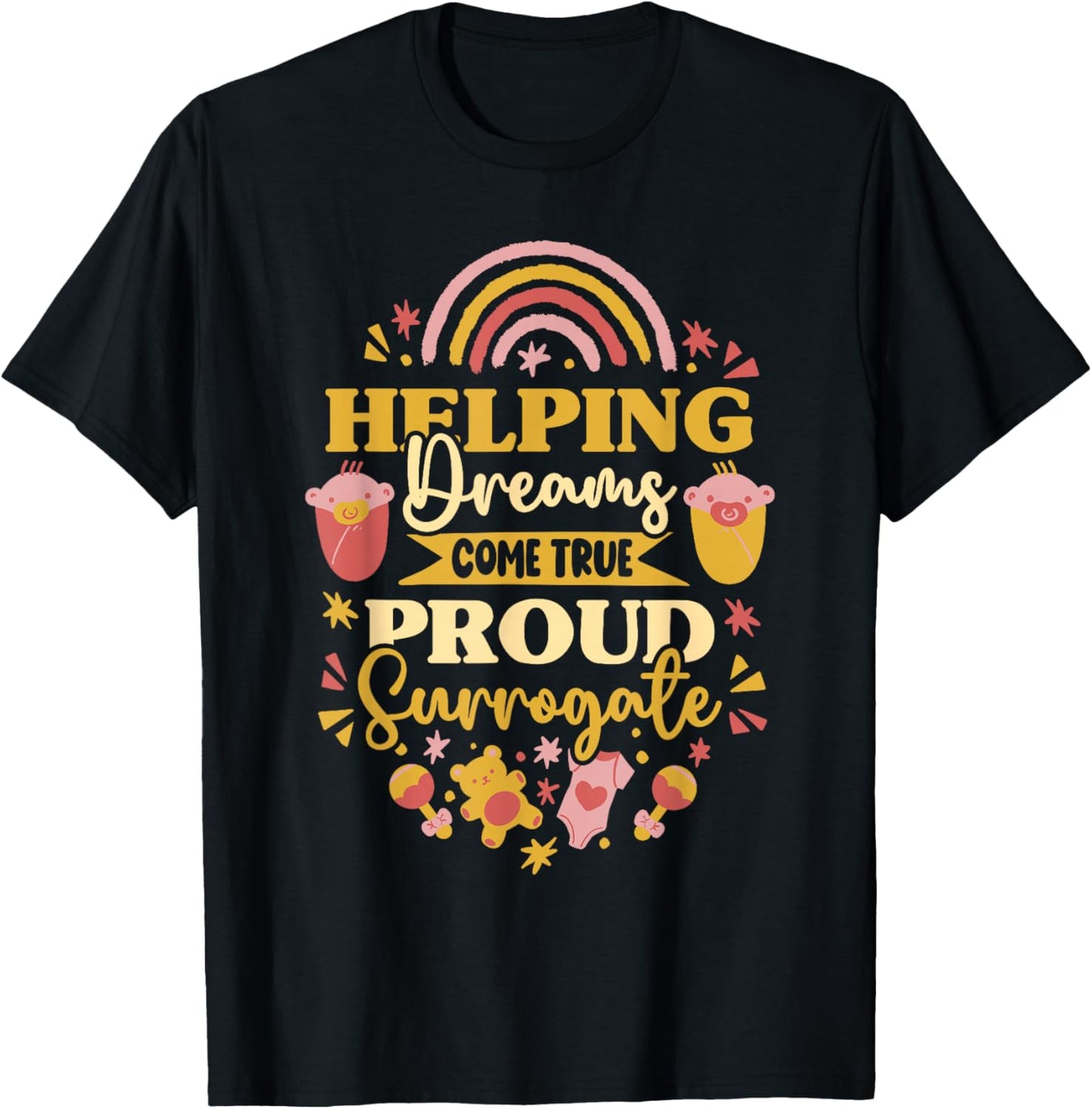 Surrogacy Surrogate Mom Pregnant Surro Mama T-Shirt - T-Shirt | Black