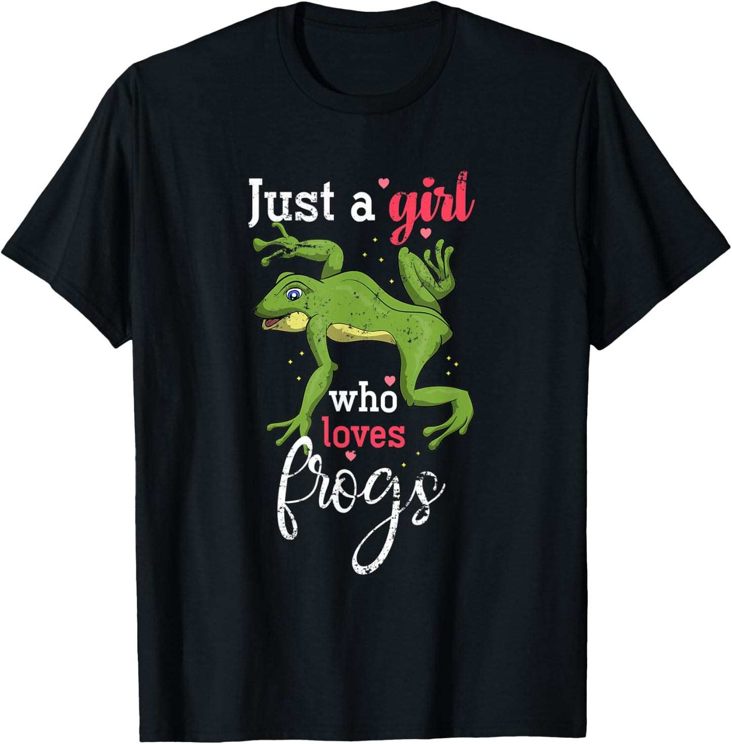 Rainforest Amphibian Animal Lover Girls Women Gift Frog T-Shirt - T-Shirt | Black