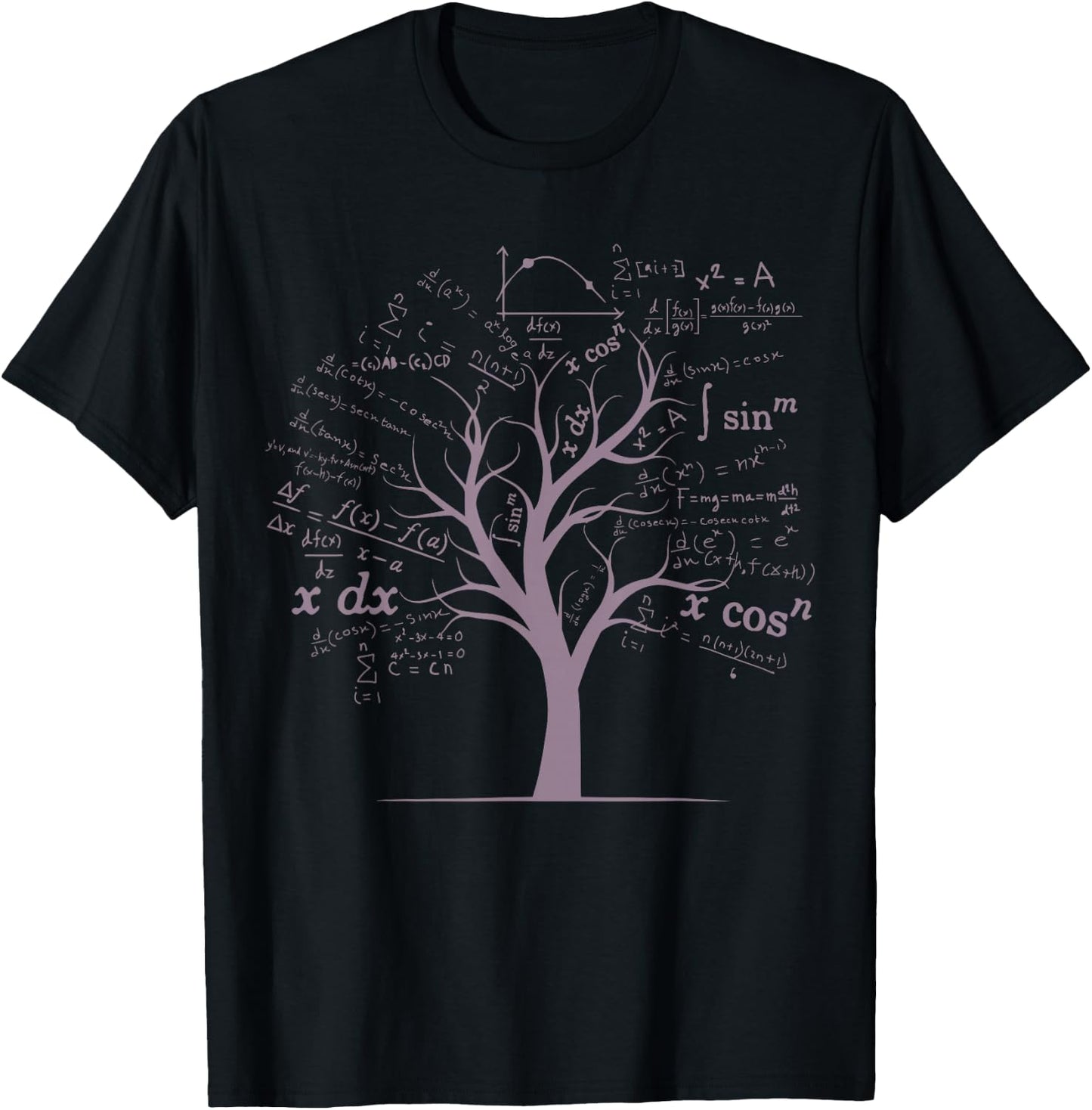 Funny AP Calculus Algebra Tree Math Teacher Nerd Geek Gifts T-Shirt - T-Shirt | Black