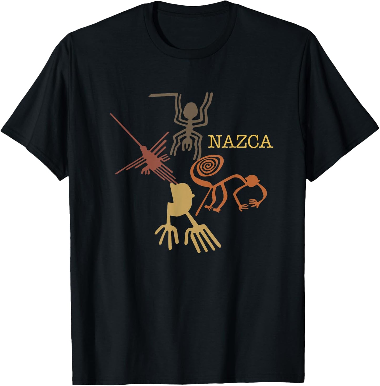 Nazca Line Peru, Peruvian Peru T-Shirt - T-Shirt | Black