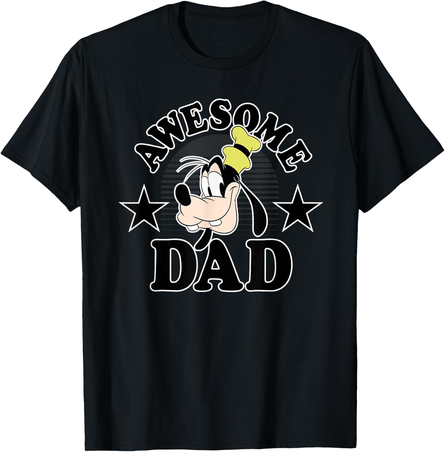 Disney Goofy Father's Day Awesome Dad T-Shirt - T-Shirt | Black