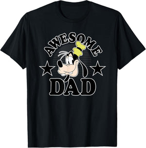 Disney Goofy Father's Day Awesome Dad T-Shirt - T-Shirt | Black
