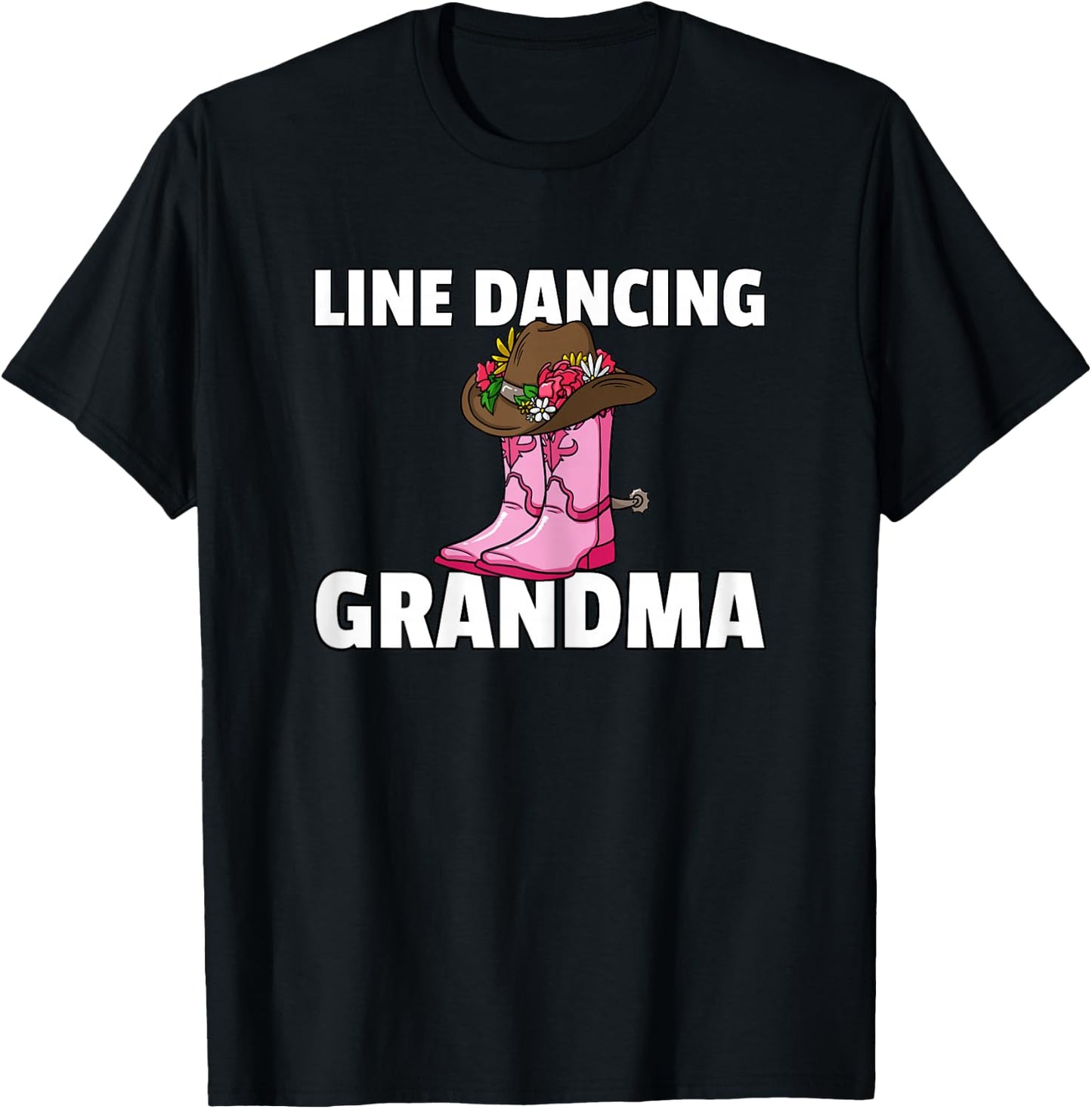 Line Dance Grandma Country Music Dancing Dancer T-Shirt - T-Shirt | Black