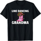 Line Dance Grandma Country Music Dancing Dancer T-Shirt - T-Shirt | Black