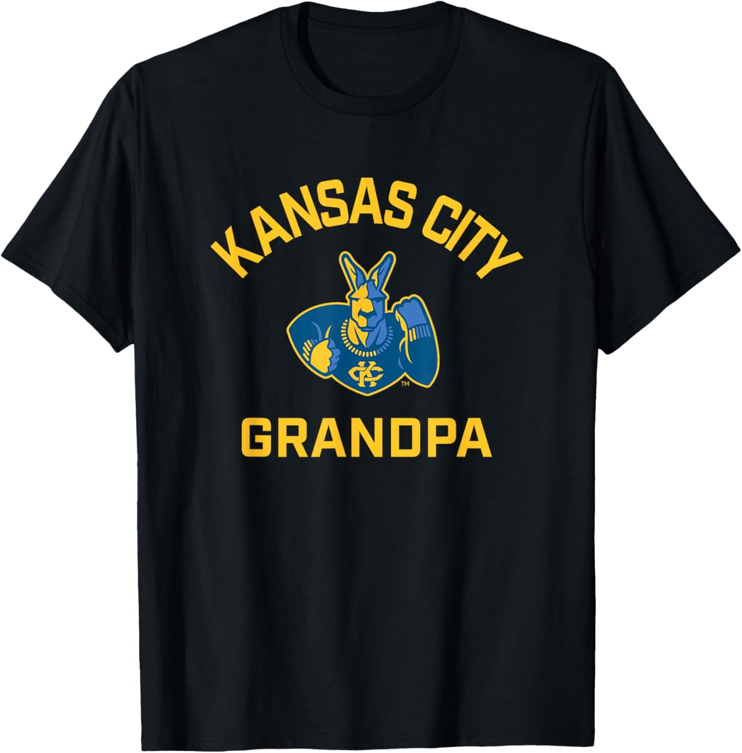 University of Missouri Kansas City UMKC Arched Grandpa T-Shirt - T-Shirt | Black