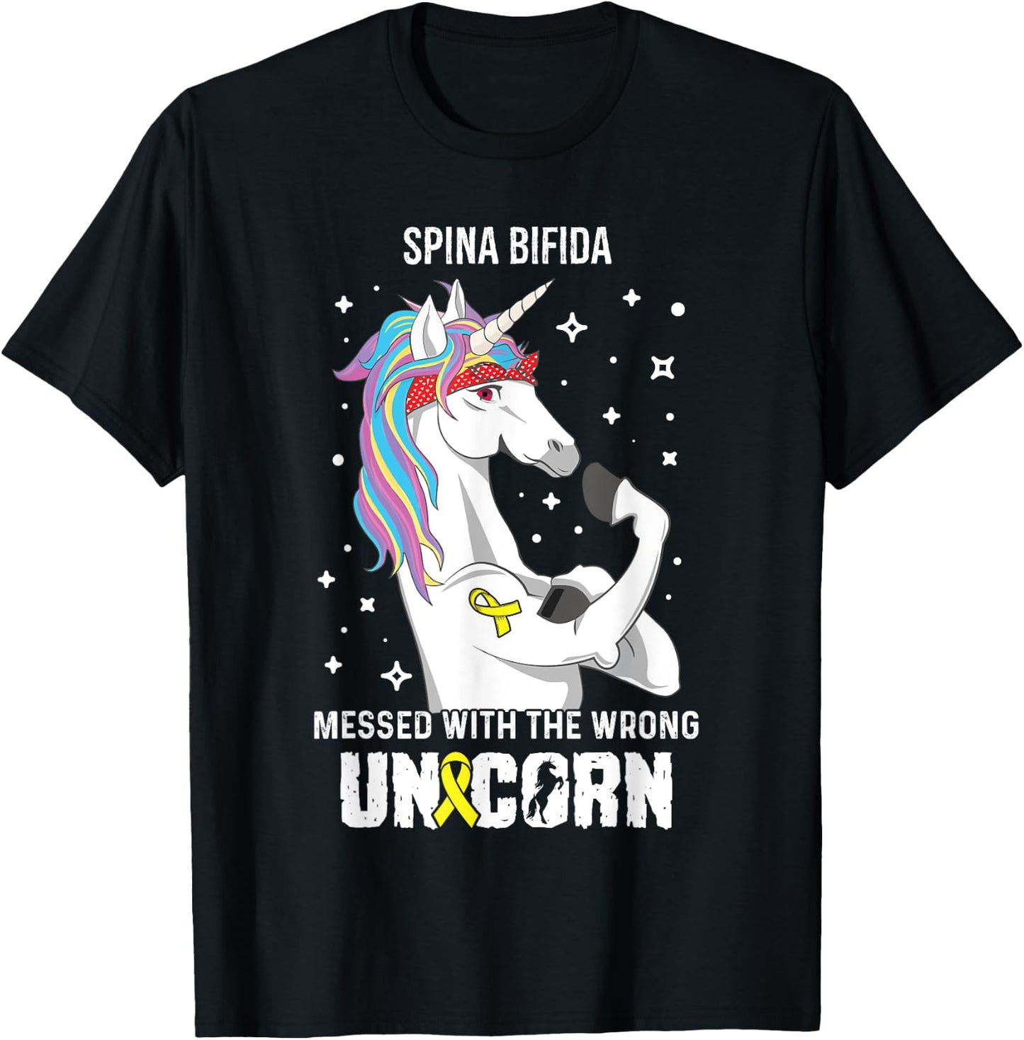Wrong Unicorn- Spina Bifida Awareness Item T-Shirt - T-Shirt | Black