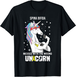 Wrong Unicorn- Spina Bifida Awareness Item T-Shirt - T-Shirt | Black