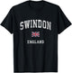 Swindon England Vintage Athletic Sports Design T-Shirt - T-Shirt | Black