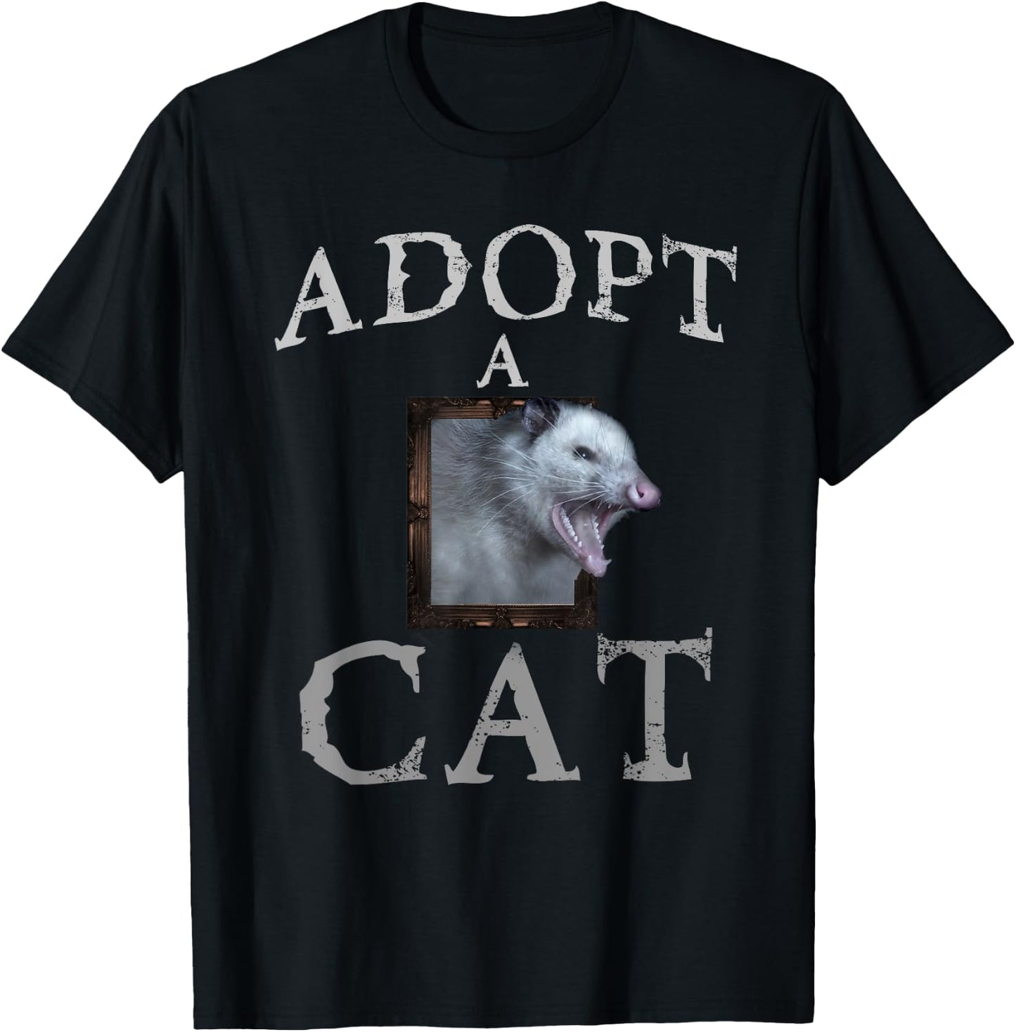 Adopt a Cat - possum , Women T-Shirt - T-Shirt | Black