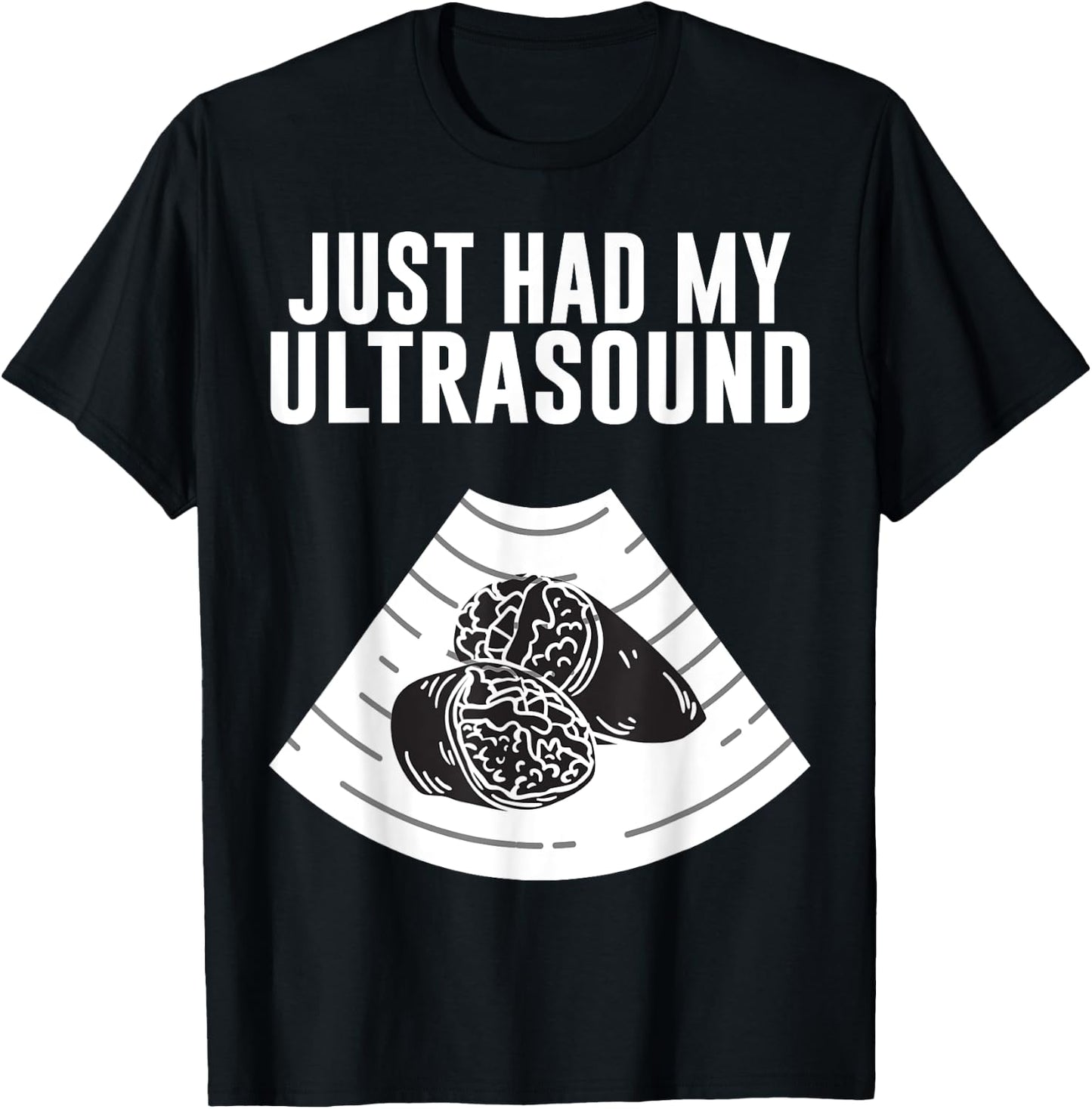 Fat Belly Costume Mexican Food Burrito Had My Ultrasound T-Shirt - T-Shirt | Black