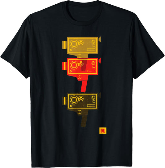 Kodak M7 Movie Camera Art T-Shirt - T-Shirt | Black