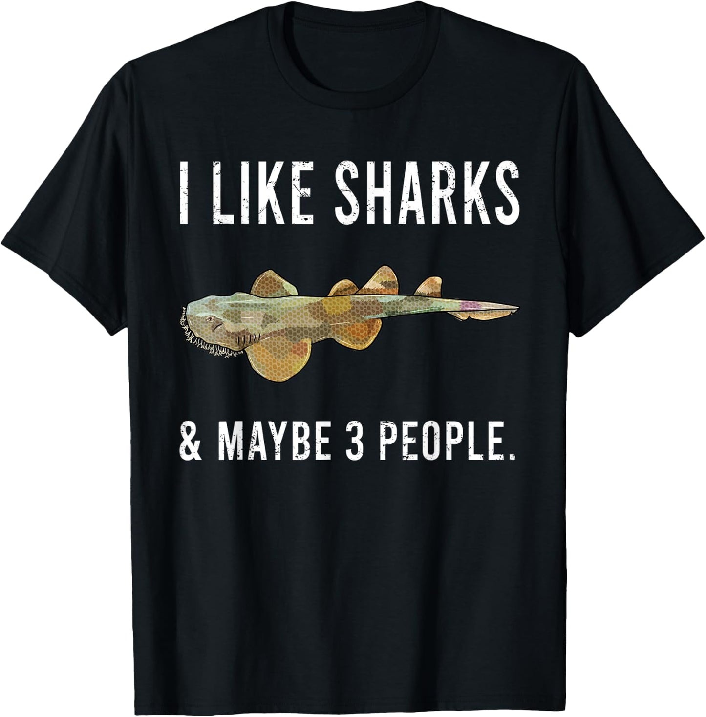 Funny I Like Tasselled Wobbegong And Maybe 3 People T-Shirt - T-Shirt | Black