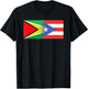 Guyanese Puerto Rican Flag Guyana Puerto Rico T-Shirt - T-Shirt | Black