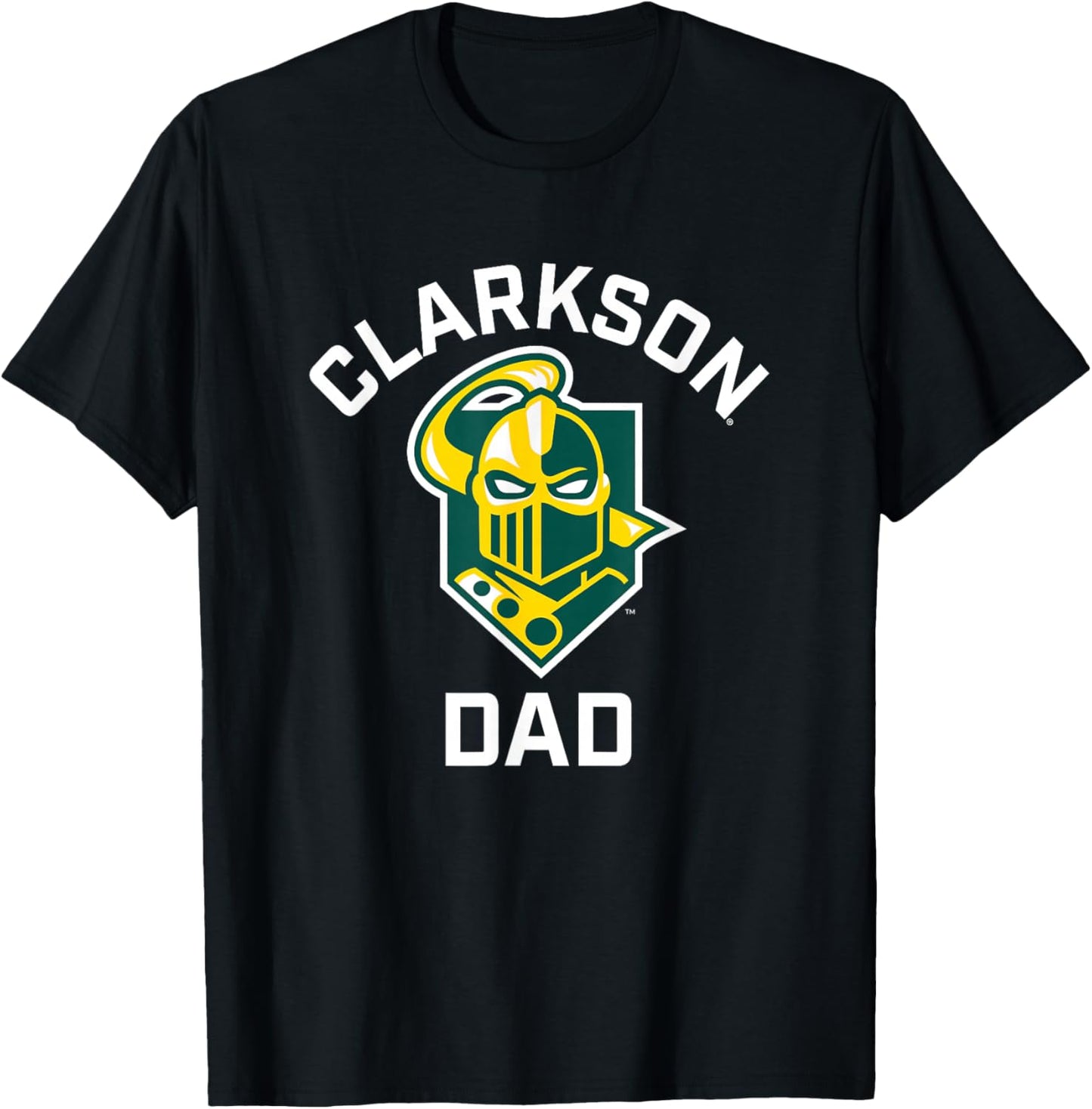 Clarkson University Golden Knights Arched Dad T-Shirt - T-Shirt | Black
