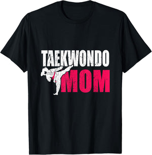 Taekwondo Mom Gift T-Shirt - T-Shirt | Black