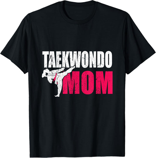 Taekwondo Mom Gift T-Shirt - T-Shirt | Black
