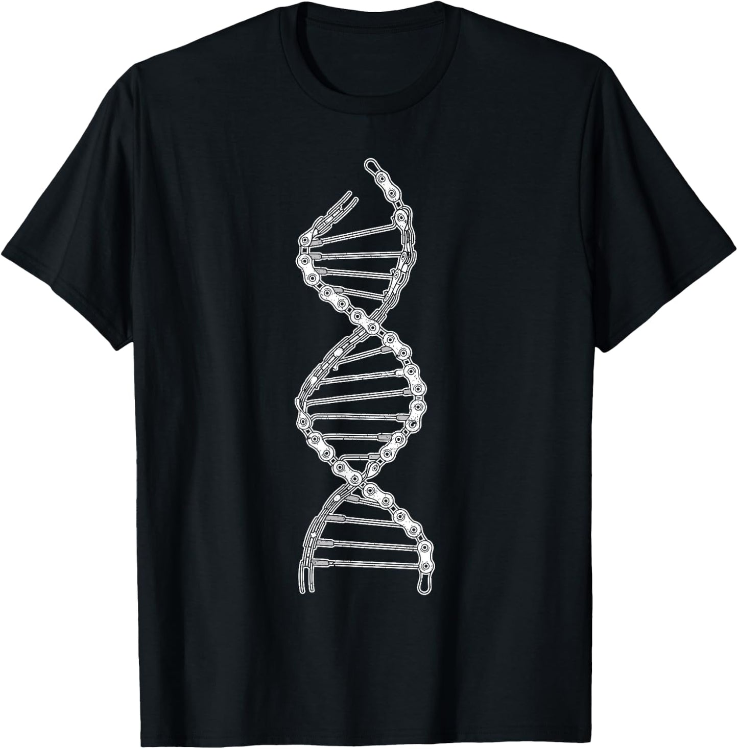 Cycling DNA Bicycle Chain Funny Mountain Bike Lovers Biker , Small, Black T-Shirt - T-Shirt | Black