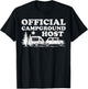 Funny RV Camping Volunteer Official Campground Host T-Shirt - T-Shirt | Black