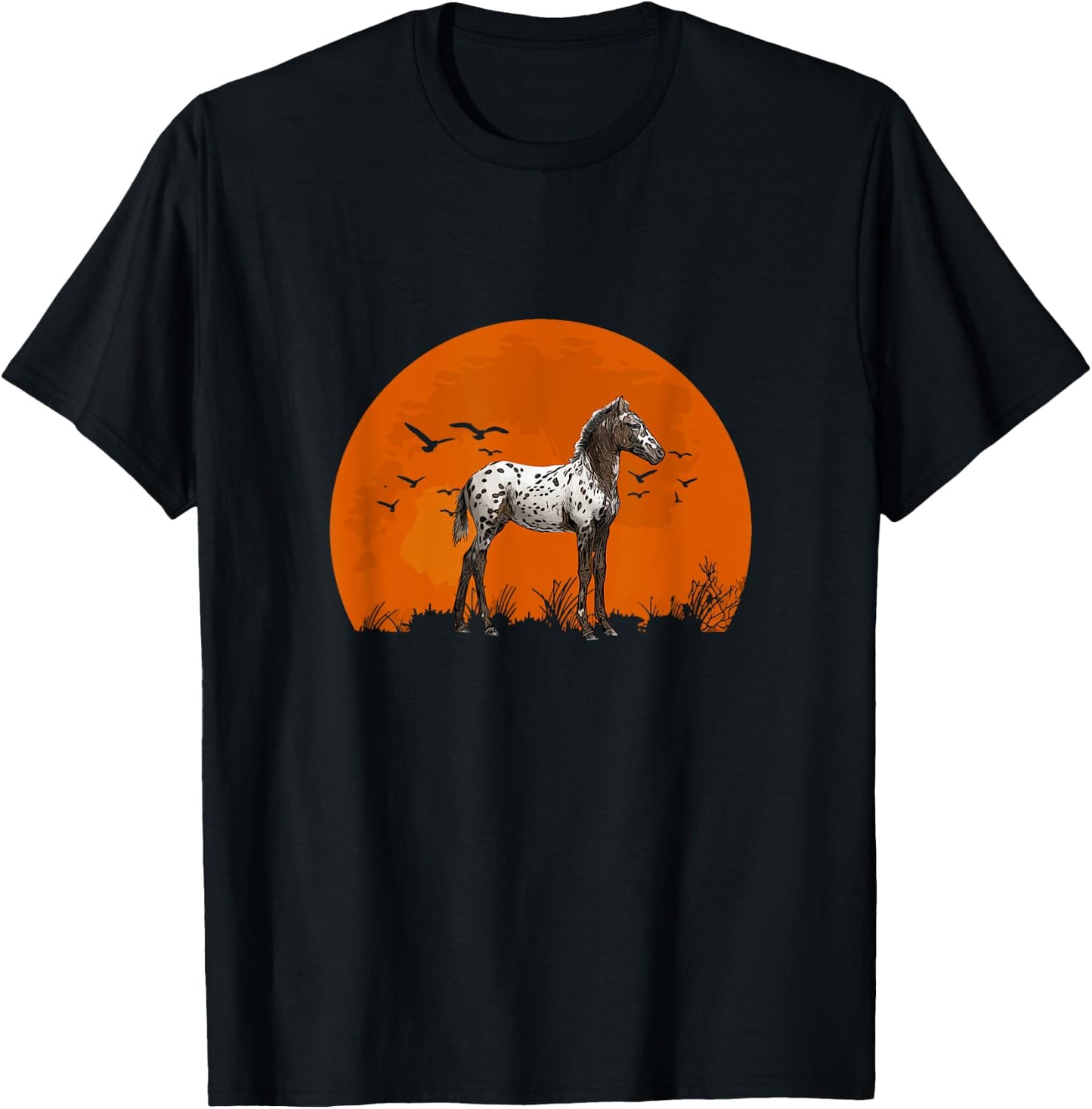 Appaloosa Retro Appaloosa Horse Riding T-Shirt - T-Shirt | Black