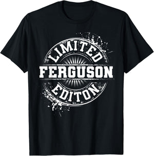 FERGUSON Funny Surname Family Tree Birthday Reunion Gift T-Shirt - T-Shirt | Black