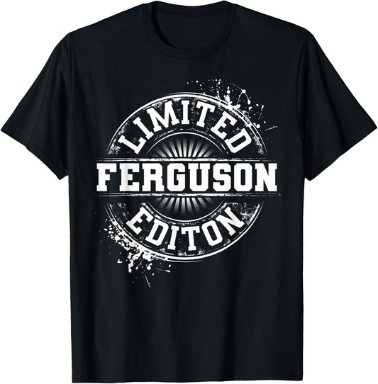FERGUSON Funny Surname Family Tree Birthday Reunion Gift T-Shirt - T-Shirt | Black